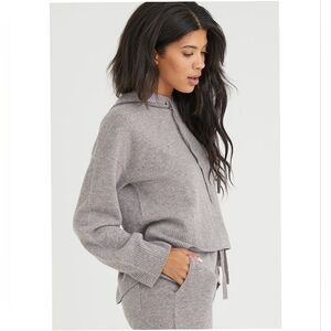 Bella Dahl Brown Cashmere Blend Hoodie Sweater – Size XS – Knit Pullover